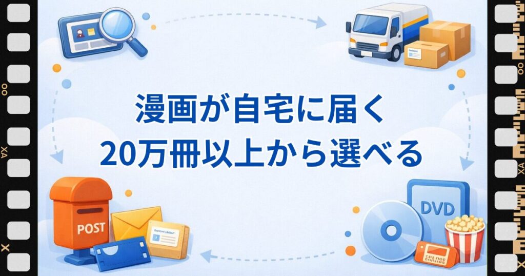 ツタヤディスカスは20万冊以上から選べる
