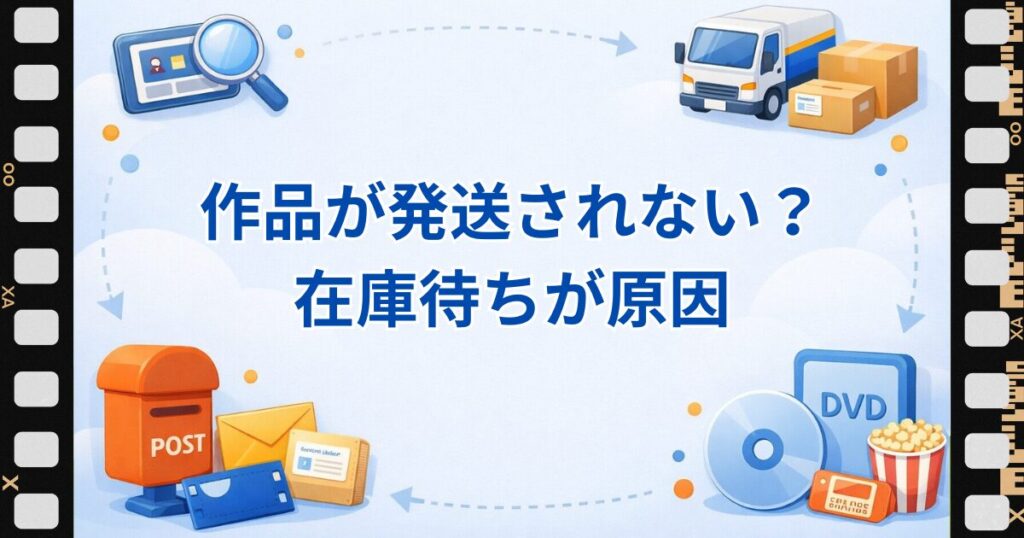 ツタヤディスカスいつ届く？発送確定にならない原因と対処