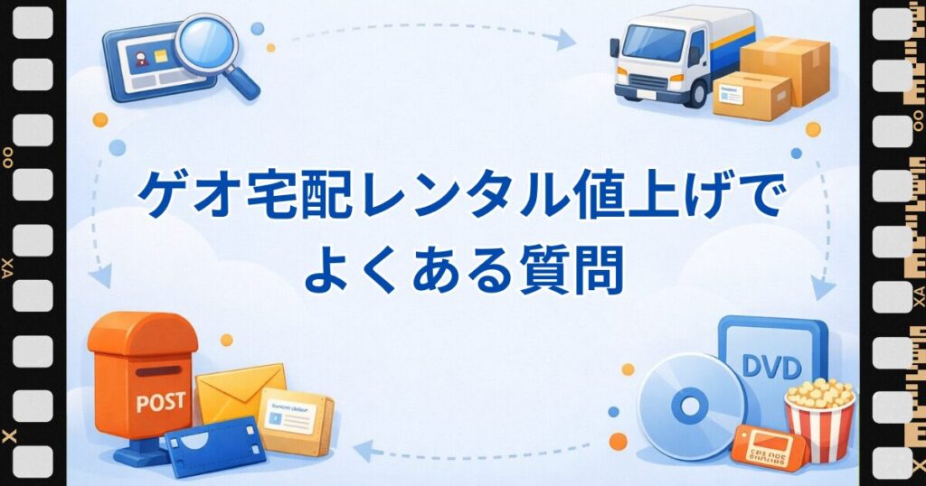 ゲオ宅配レンタルの値上げに関するよくある質問の見出し画像
