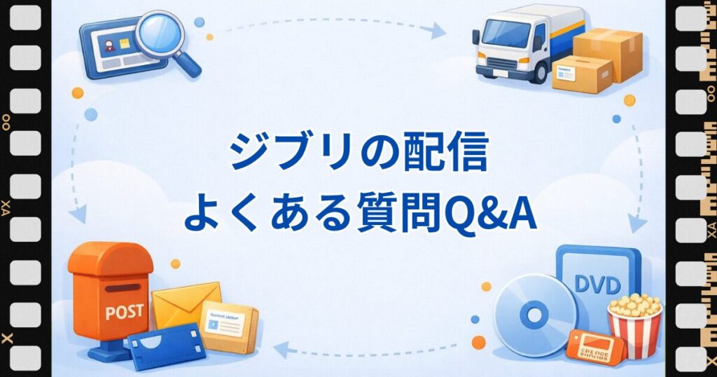 ジブリのサブスク・配信に関するよくある質問をまとめた見出し画像。